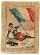 Chromos Etendard Cuirassier 1870 Vive La France Année 1900 - Flowers