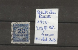 TIMBRE DE L ALLEMAGNE DEUTSCHES REICH 1923 Nr 319° BP   COTE 400.00  € - 1922-1923 Lokalausgaben