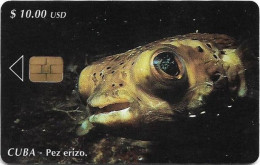 Cuba - Etecsa (Chip) - Underwater Life - Fish Pez Erizo, 10.2000, 10$, 30.000ex, Used - Cuba