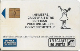 France - Enfance Et Partage, Fille - 0083 - Cn.246A, 07.1989, 50Units, 30.000ex, Used - 1989