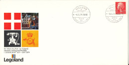 Denmark Cover Stamp Exhibition Legoland Billund 8-5-1974 With Cachet Single Franked - Cartas & Documentos