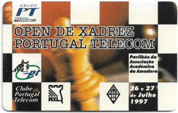 Portugal - PT (Chip) - Open Xadrez, Chess - PT133 - 07.1997, 10U, 3.020ex, Used - Portugal