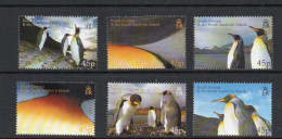 PENGUINS - SOUTH GEORGIA - 2005 -KING PENGUINS SET OF 6 MINT NEVER HINGED ,SG CAT £18 - Pingouins & Manchots