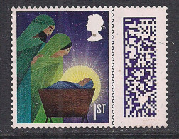 GB 2022 QE2 1st Christmas Barcode Holy Family Used SG 4733 ( B1185 ) - Gebruikt