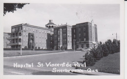 Hôpital St. Vincent De Paul Sherbrooke Québec Canada Real Photo B&W RPPC CKC 1910-1962 VintageGérard Auray Photog. - Sherbrooke