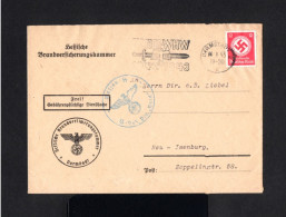 16080-GERMAN EMPIRE-Third Reich.MILITARY NAZI PROPAGANDA COVER SS WAFFEN.1943.WWII.DEUTSCHES REICH.Enveloppe Militaire - 1939-45