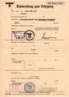 S4524-GERMAN EMPIRE-Third Reich.MILITARY NAZI PROPAGANDA DOCUMENT COURSE Sontra.1938.WWII.DEUTSCHES REICH. - 1939-45