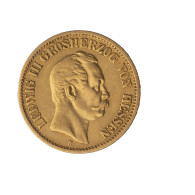 Allemagne- Duché De Hesse 10 Mark 1873 Ludwig III Hessen - 5, 10 & 20 Mark Goud