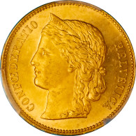 Monnaie Gradée PCGS MS64+ - Suisse 20 Francs Helvetia 1896 - Autres & Non Classés