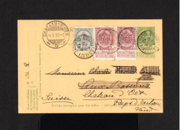 2944-BELGIUM-OLD POSTCARD BRUSSELS To CHATEAU-D'OEX (switzerland) 1910.POSTKARTE.Carte Postale BELGIQUE - 1914-1915 Red Cross