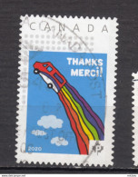 #7 Canada, Timbre Personnalisé, Personalized Stamp, Arc-en-ciel, Rainbow, Camion De Poste, Post Truck - Usados