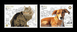 Greece 2023 Mih. 3185/86 Fauna. World Stray Animals Day. Cat. Dog MNH ** - Ongebruikt