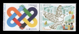 Greece 2023 Mih. 3187C/88C Europa. Peace - The Highest Value Of Humanity MNH ** - Nuovi