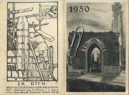 DIKSMUIDE :  Ijzertoren --  Bedevaart 1950   Kalender - Groot Formaat: 1941-60