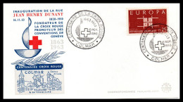 FDC Centenaire De La Croix Rouge 1963  France (Colmar) - Sonstige & Ohne Zuordnung