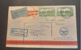 1931-24 Dec Special Christmas Survey Flights Cat 65m Hastings-Dunedin - Covers & Documents