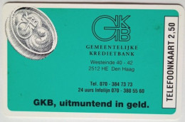 Netherlands 2.50 Dutch Guilder Chip Card - GKB Den Haag - Privé