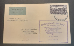 1931 -24 Dec Special Christmas Survey Flights Cat 65n Hastings-Invercargill. - Brieven En Documenten