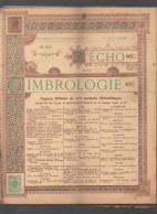 Revue L"ECHO DE LA TIMBROLOGIE Lot De 4 N°  De 1935 (voir Détails En Description)  (CAT6177) - Français (jusque 1940)