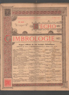 Revue L"ECHO DE LA TIMBROLOGIE Lot De 5 N°  De 1937 (voir Détails En  Description)  (CAT6179) - French (until 1940)