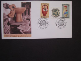 GREECE FDC   EUROPA 1976   POPULAR ART - 1976