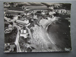 CP 29 Finistère LE POULDU  Prés Clohard Carnoët  -  Vue Aérienne La Plage Familiale Des Grands Sables Vers 1950 - Clohars-Carnoët