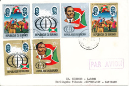 Burundi Cover Sent Air Mail To Denmark 24-8-1972 Good Franked - Usados