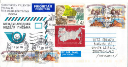 Russia Cover Sent To Germany 15-10-2016 With A Lot Of Stamps - Briefe U. Dokumente