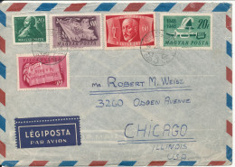 Hungary Air Mail Cover Sent To USA 17-12-1970 - Briefe U. Dokumente