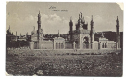 Malta Postcard Turkish Cemetary. Uk Railway Postmark Hull Sorting Carriage  Corner Wear Posted 1909 - Malte