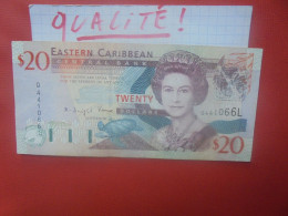 CARAIBES (Santa Lucia) 20$ ND (1994) Peu Circuler Belle Qualité (B.30) - East Carribeans