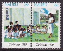 NAURU 1990 Christmas Sc 371a Mint Never Hinged - Nauru