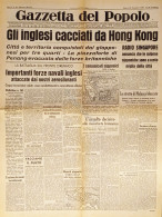 Gazzetta Del Popolo N. 303 - 1941 Gli Inglesi Cacciati Da Hong Kong - Altri & Non Classificati