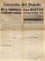Gazzetta Del Popolo N. 280 - 1941 Nella Marmarica La Battaglia Continua - Altri & Non Classificati