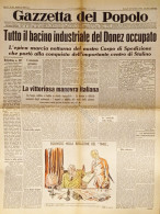 Gazzetta Del Popolo N. 253 - 1941 Tutto Il Bacino Industriale Del Donez Occupato - Altri & Non Classificati