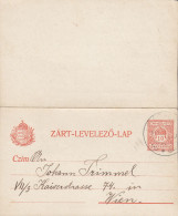 Romania Vorläufer Hungary Ungarn Postal Stationery Ganzsache Kartenbrief FELSÖBENCSEK (Bencecu De Sus, Timiș) 1913 WIEN - Postcards