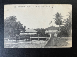 SP CPA GABON / LIBREVILLE EMBARCADERE DES CHARGEURS / AVEC CORRESPONDANCE 1911 - Covers & Documents