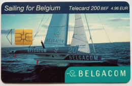 Belgium 200 Belgian Francs - Sailing For Belgium - With Chip