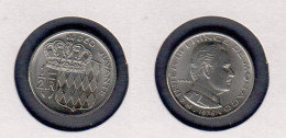 Monaco 1/2 Franc (50 Centimes) 1976 50c, Rainier III, KM# 145, Gad# 149 - 1960-2001 Nieuwe Frank