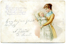 NAISSANCE - Femme Avec Son Enfant 1903 - Naissance