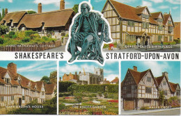 SCENES FROM SHAKESPEARE'S STRATFORD-UPON-AVON, WARWICKSHIRE, ENGLAND. UNUSED POSTCARD   Kg5 - Stratford Upon Avon