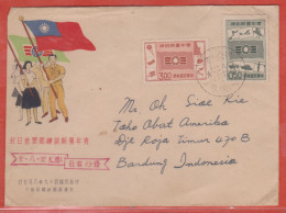 FORMOSE LETTRE DE TAIPEI POUR BANDUNG INDONESIE - Cartas & Documentos