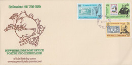 Enveloppe  FDC  1er  Jour   NOUVELLES  HEBRIDES  Sir  Roland  HILL   1979 - FDC