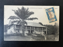 SP CPA GABON / LIBREVILLE SOCIETE OGOOUE / AVEC CORRESPONDANCE / 1920 - Storia Postale