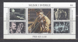 Sweden 1983 - Musik In Schweden, Michel Bl. 11, MNH** - Blocks & Kleinbögen
