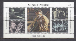 Sweden 1983 - Musik In Schweden, Michel Bl. 11, MNH** - Blokken & Velletjes