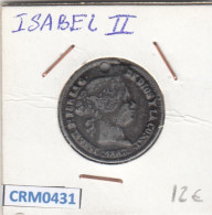 CRM0431 FICHA ISABEL II CON AGUJERO - Altri & Non Classificati