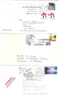 Rattle Snake, Frog, Alligator, 3 US Pictorial Cover, Gnuinely Used, Domestic Airmail,Condition As Per Scan,USPICT1 - Serpents