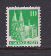 GERMANY (BRITISH AMERICAN ZONE)  -  1948 Building Definitive 10pf Lightly Hinged Mint - Nuovi