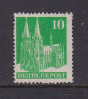 GERMANY (BRITISH AMERICAN ZONE)  -  1948 Building Definitive 10pf Lightly Hinged Mint - Nuovi